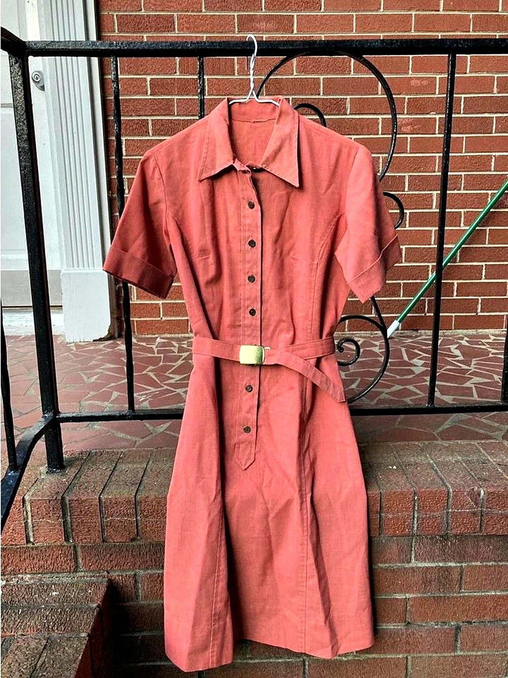 Vintage 1950s 1960s Girl Scout uniform dress